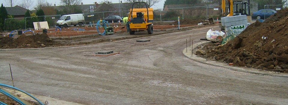 New adopted Road building with mains sewerage access, all lighting, street furniture and footpaths
