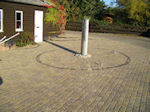 Driveway and Block Paving Newmarket with water feature and highlight lighting