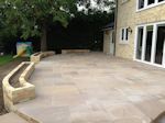 Fordham, Cembridgeshire: Patio with feature Planting Beds