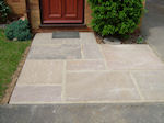 Replacement of a front path and drain cover